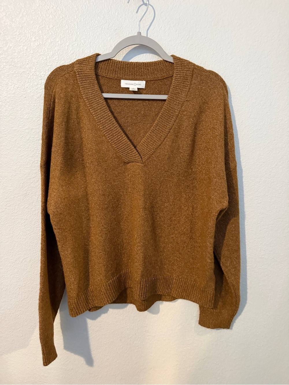 Treasure & Bond V-Neck Sweater - Brown